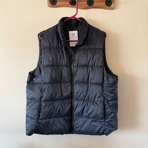 GAP ColdControl Black Puffer Vest size XXL Water Resistant Recycled Fill